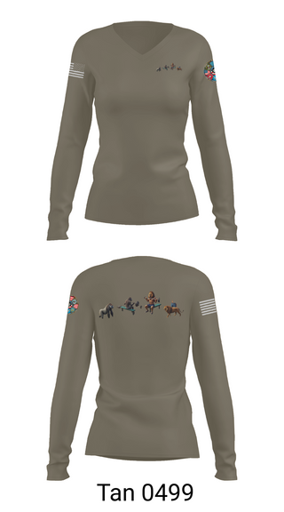 Womens Long Sleeve Vneck Shirt, One GYm, Marines, Teamtime, Team time, sublimation, custom sports apparel, team uniforms, spirit wear, spiritwear, sports uniforms, custom shirts, team store, custom team store, fundraiser sports, apparel fundraiser