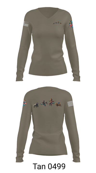 One GYm 38783624 Women's Long Sleeve V-neck Shirt - 77