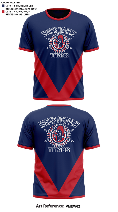 Thales Academy-Apex High School Cheer 7969385 Short Sleeve Performance Shirt - 41