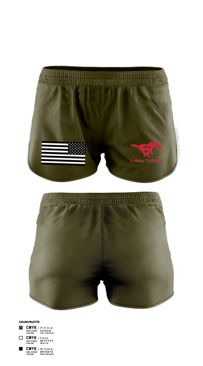 1-105th Cavalry 28213104 Women's Shorts - 2