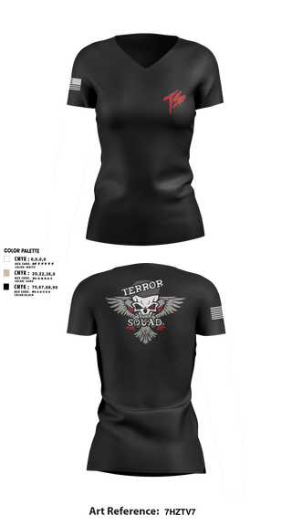 Womens Short Sleeve Vneck Shirt, Terro Squad, Army, Teamtime, Team time, sublimation, custom sports apparel, team uniforms, spirit wear, spiritwear, sports uniforms, custom shirts, team store, custom team store, fundraiser sports, apparel fundraiser
