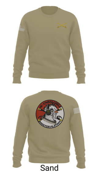 Crew Neck Sweatshirt, , Army, Teamtime, Team time, sublimation, custom sports apparel, team uniforms, spirit wear, spiritwear, sports uniforms, custom shirts, team store, custom team store, fundraiser sports, apparel fundraiser