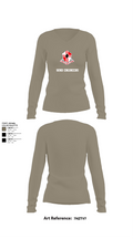92nd Engineers 80974269 Women's Long Sleeve V-neck Shirt - 62