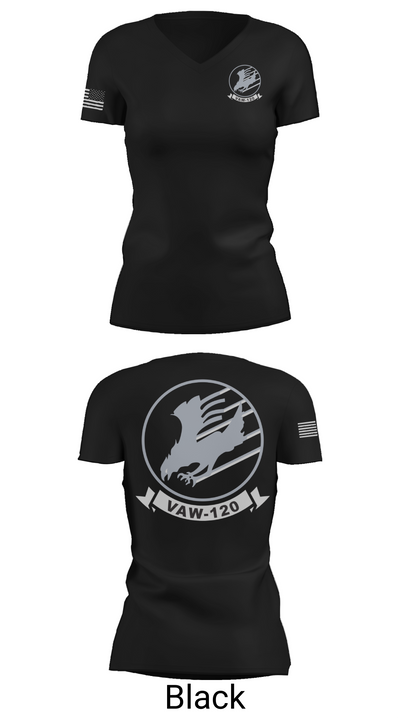 VAW-120 7271813 Women's Short Sleeve V-neck Shirt - 27