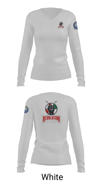 Reaves Revolution 42102104 Women's Long Sleeve V-neck Shirt - 9