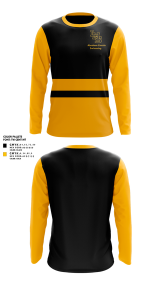 Long Sleeve Performance Shirt, Abraham Lincoln High School Swimming, Swimming, Teamtime, Team time, sublimation, custom sports apparel, team uniforms, spirit wear, spiritwear, sports uniforms, custom shirts, team store, custom team store, fundraiser sports, apparel fundraiser