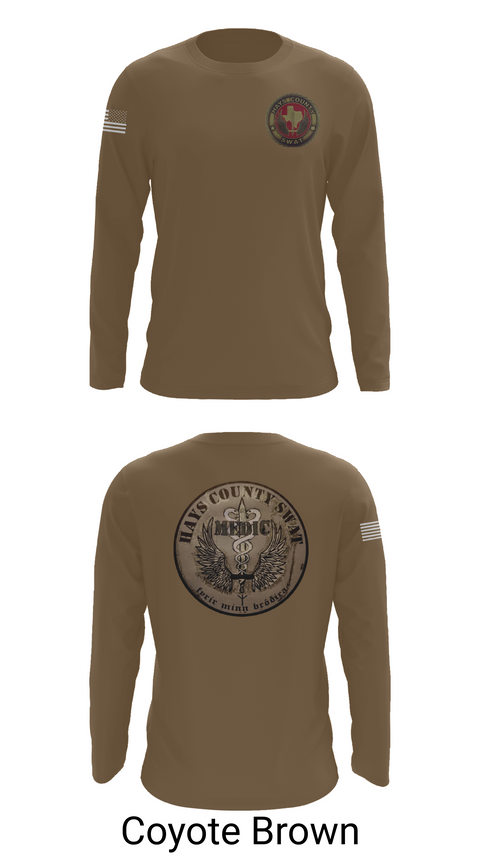 Long Sleeve Performance Shirt, Hays County SWAT, Police, Teamtime, Team time, sublimation, custom sports apparel, team uniforms, spirit wear, spiritwear, sports uniforms, custom shirts, team store, custom team store, fundraiser sports, apparel fundraiser