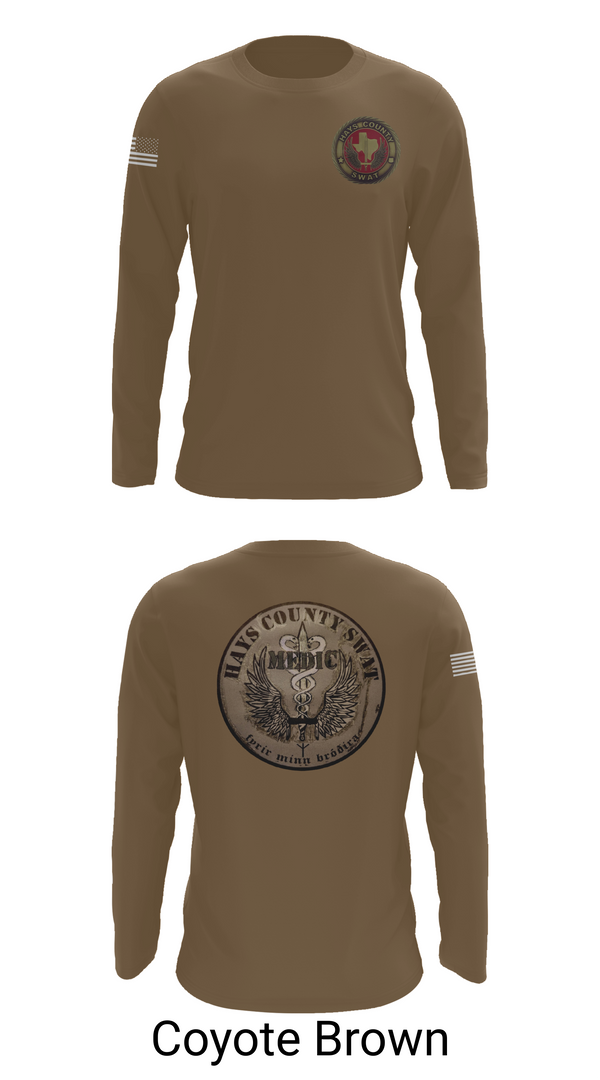 Long Sleeve Performance Shirt, Hays County SWAT, Police, Teamtime, Team time, sublimation, custom sports apparel, team uniforms, spirit wear, spiritwear, sports uniforms, custom shirts, team store, custom team store, fundraiser sports, apparel fundraiser