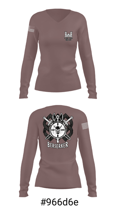 B TRP 278th RES ACR 42302065 Women's Long Sleeve V-neck Shirt - 9