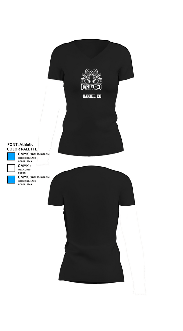 Womens Short Sleeve Vneck Shirt, Daniel Co, , Teamtime, Team time, sublimation, custom sports apparel, team uniforms, spirit wear, spiritwear, sports uniforms, custom shirts, team store, custom team store, fundraiser sports, apparel fundraiser