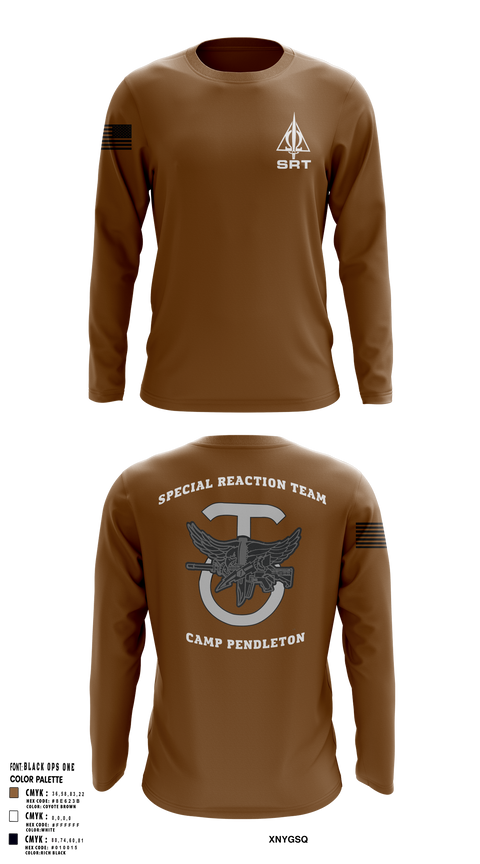 Long Sleeve Performance Shirt, Special Reaction Team, Marines, Teamtime, Team time, sublimation, custom sports apparel, team uniforms, spirit wear, spiritwear, sports uniforms, custom shirts, team store, custom team store, fundraiser sports, apparel fundraiser
