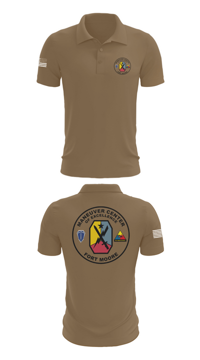 Fort moore 23614259 Short Sleeve Performance Polo - 7