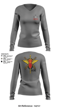 19th EOD 62274073 Women's Long Sleeve V-neck Shirt - 1