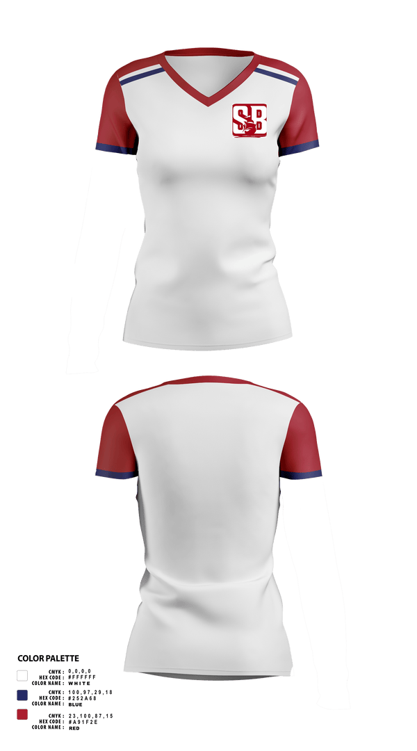 Womens Short Sleeve Vneck Shirt, Sturgeon Bay High School Band, Spirit Store, Teamtime, Team time, sublimation, custom sports apparel, team uniforms, spirit wear, spiritwear, sports uniforms, custom shirts, team store, custom team store, fundraiser sports, apparel fundraiser