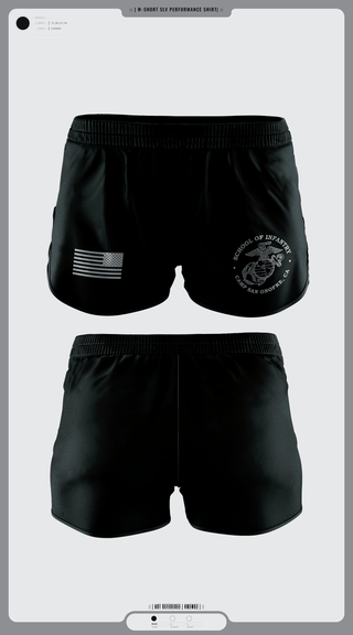 Women's Shorts, IMC, Marines, Teamtime, Team time, sublimation, custom sports apparel, team uniforms, spirit wear, spiritwear, sports uniforms, custom shirts, team store, custom team store, fundraiser sports, apparel fundraiser