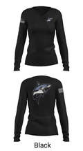 Great white guns 55052076 Women's Long Sleeve V-neck Shirt - 37