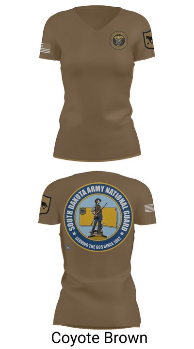 235th MP CO 6760099 Women's Short Sleeve V-neck Shirt - 8