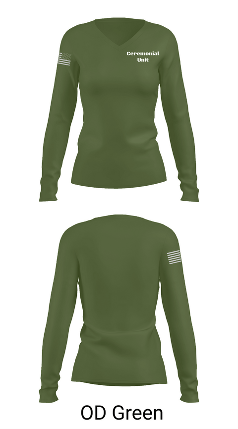 Womens Long Sleeve Vneck Shirt 1, Ceremonial Unit, Police, Teamtime, Team time, sublimation, custom sports apparel, team uniforms, spirit wear, spiritwear, sports uniforms, custom shirts, team store, custom team store, fundraiser sports, apparel fundraiser