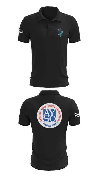 AYSO AREA 10V 37411197 Short Sleeve Performance Polo - 28