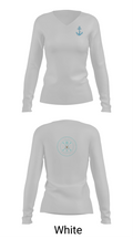 SOUTHSIDE CONCRETE 87978543 Women's Long Sleeve V-neck Shirt - 16