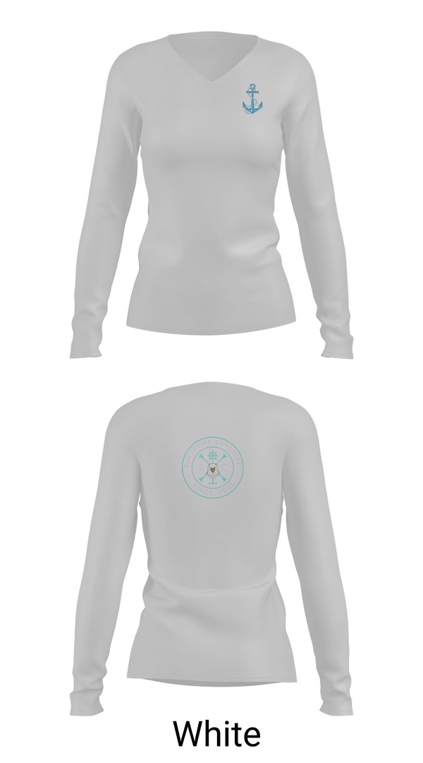 Womens Long Sleeve Vneck Shirt, SOUTHSIDE CONCRETE, , Teamtime, Team time, sublimation, custom sports apparel, team uniforms, spirit wear, spiritwear, sports uniforms, custom shirts, team store, custom team store, fundraiser sports, apparel fundraiser