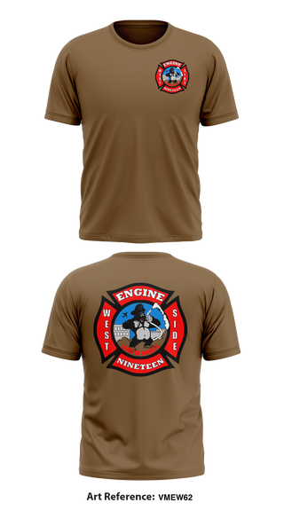 Short Sleeve Performance Shirt, Station 19, Fire Department, Teamtime, Team time, sublimation, custom sports apparel, team uniforms, spirit wear, spiritwear, sports uniforms, custom shirts, team store, custom team store, fundraiser sports, apparel fundraiser