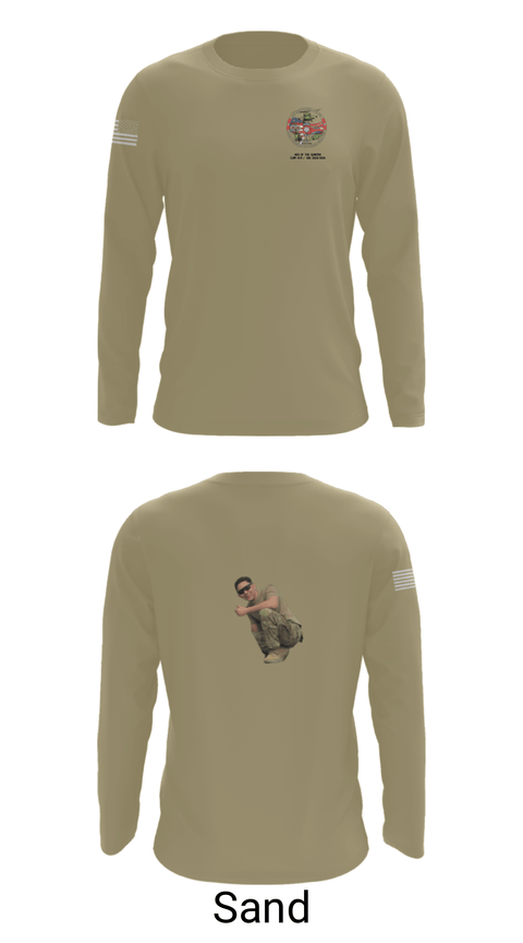 Long Sleeve Performance Shirt, 3-82 D Co. GSAB, Army, Teamtime, Team time, sublimation, custom sports apparel, team uniforms, spirit wear, spiritwear, sports uniforms, custom shirts, team store, custom team store, fundraiser sports, apparel fundraiser