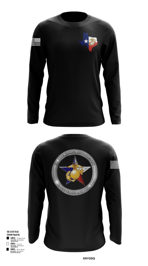 Long Sleeve Performance Shirt, Goodfellow AFB MCD, Marines, Teamtime, Team time, sublimation, custom sports apparel, team uniforms, spirit wear, spiritwear, sports uniforms, custom shirts, team store, custom team store, fundraiser sports, apparel fundraiser