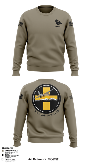 Crew Neck Sweatshirt, , Army, Teamtime, Team time, sublimation, custom sports apparel, team uniforms, spirit wear, spiritwear, sports uniforms, custom shirts, team store, custom team store, fundraiser sports, apparel fundraiser