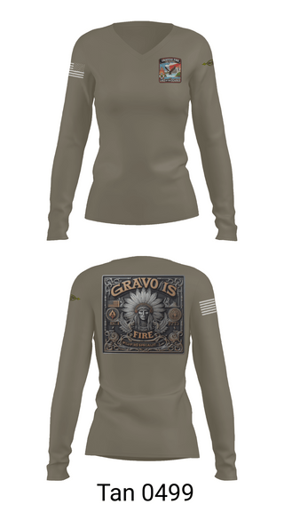 Womens Long Sleeve Vneck Shirt, Gravois Fire Special Operations, Fire Department, Teamtime, Team time, sublimation, custom sports apparel, team uniforms, spirit wear, spiritwear, sports uniforms, custom shirts, team store, custom team store, fundraiser sports, apparel fundraiser