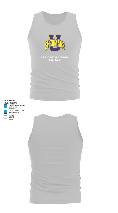 Unioto Middle School Football 4601255 Tank Top - 13