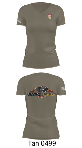 Womens Short Sleeve Vneck Shirt, Charlie Battery, 1st Battalion 1st Air Defense Artillery Regiment, , Teamtime, Team time, sublimation, custom sports apparel, team uniforms, spirit wear, spiritwear, sports uniforms, custom shirts, team store, custom team store, fundraiser sports, apparel fundraiser