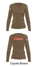 1st Marine Regiment 32808075 Women's Long Sleeve V-neck Shirt - 21