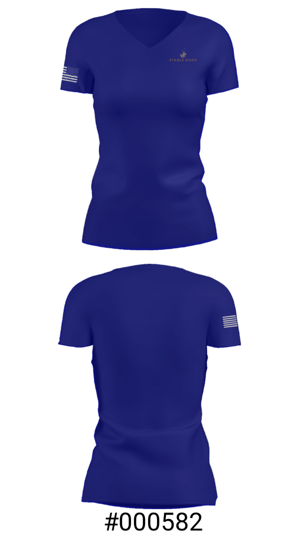 Women's Short Sleeve Vneck Shirt, Stable DoorStable Door, , Teamtime, Team time, sublimation, custom sports apparel, team uniforms, spirit wear, spiritwear, sports uniforms, custom shirts, team store, custom team store, fundraiser sports, apparel fundraiser