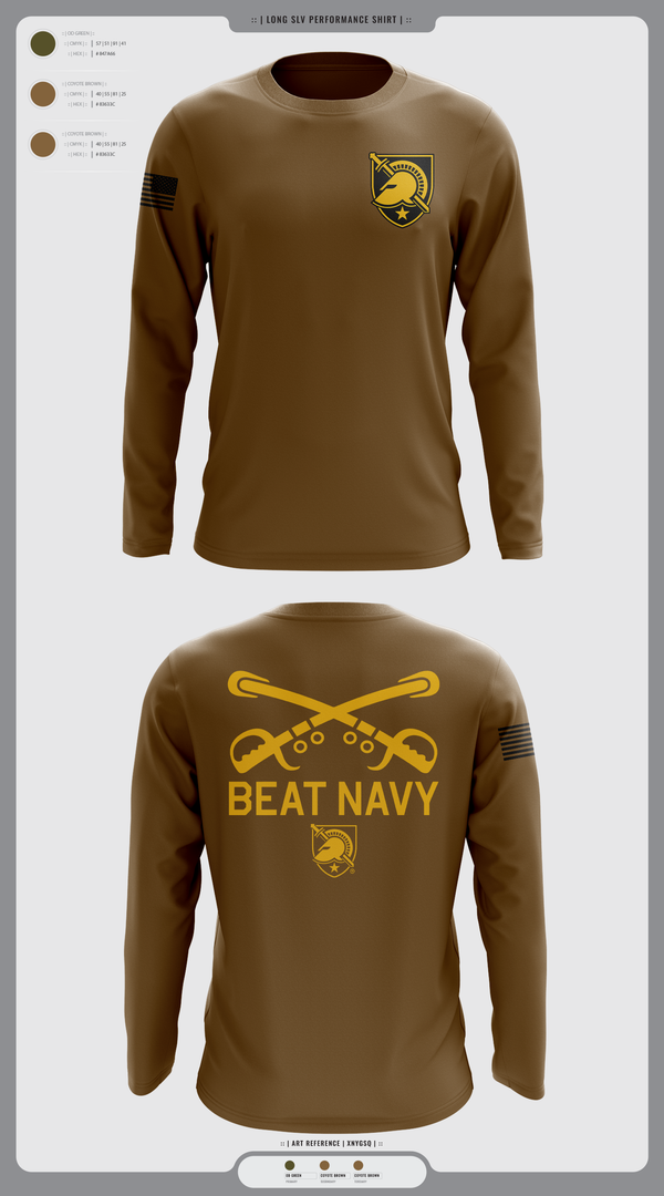 Long Sleeve Performance Shirt, HORNET BATTALION, Army, Teamtime, Team time, sublimation, custom sports apparel, team uniforms, spirit wear, spiritwear, sports uniforms, custom shirts, team store, custom team store, fundraiser sports, apparel fundraiser