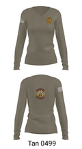 4th Law Enforcement Battalion Bravo Company 77737735 Women's Long Sleeve V-neck Shirt - 77