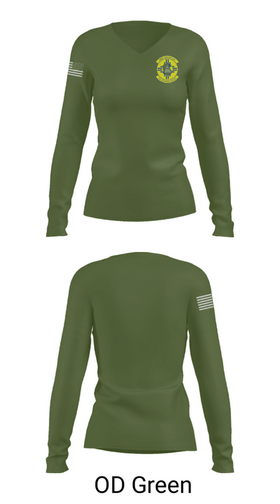 49 COMPTROLLER SQUADRON 45789639 Women's Long Sleeve V-neck Shirt - 57