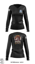 HHD 205th MI BN Women's Long Sleeve V-neck Shirt - 2 (1)
