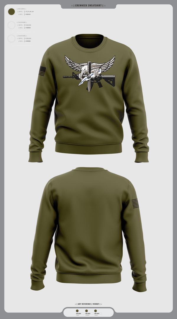 Crew Neck Sweatshirt, San Antonio SRT, Police, Teamtime, Team time, sublimation, custom sports apparel, team uniforms, spirit wear, spiritwear, sports uniforms, custom shirts, team store, custom team store, fundraiser sports, apparel fundraiser