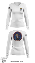 24th MDSB 11455369 Women's Long Sleeve V-neck Shirt - 109