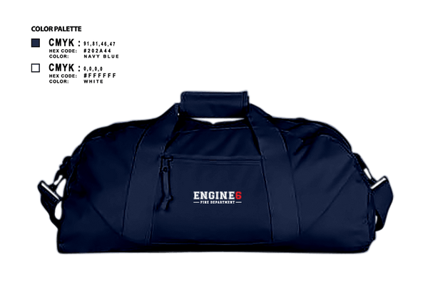 Duffle Bag, Engine 6, , Teamtime, Team time, sublimation, custom sports apparel, team uniforms, spirit wear, spiritwear, sports uniforms, custom shirts, team store, custom team store, fundraiser sports, apparel fundraiser