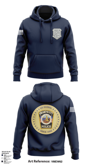 Hoodie, Swampscott Police, Police, Teamtime, Team time, sublimation, custom sports apparel, team uniforms, spirit wear, spiritwear, sports uniforms, custom shirts, team store, custom team store, fundraiser sports, apparel fundraiser