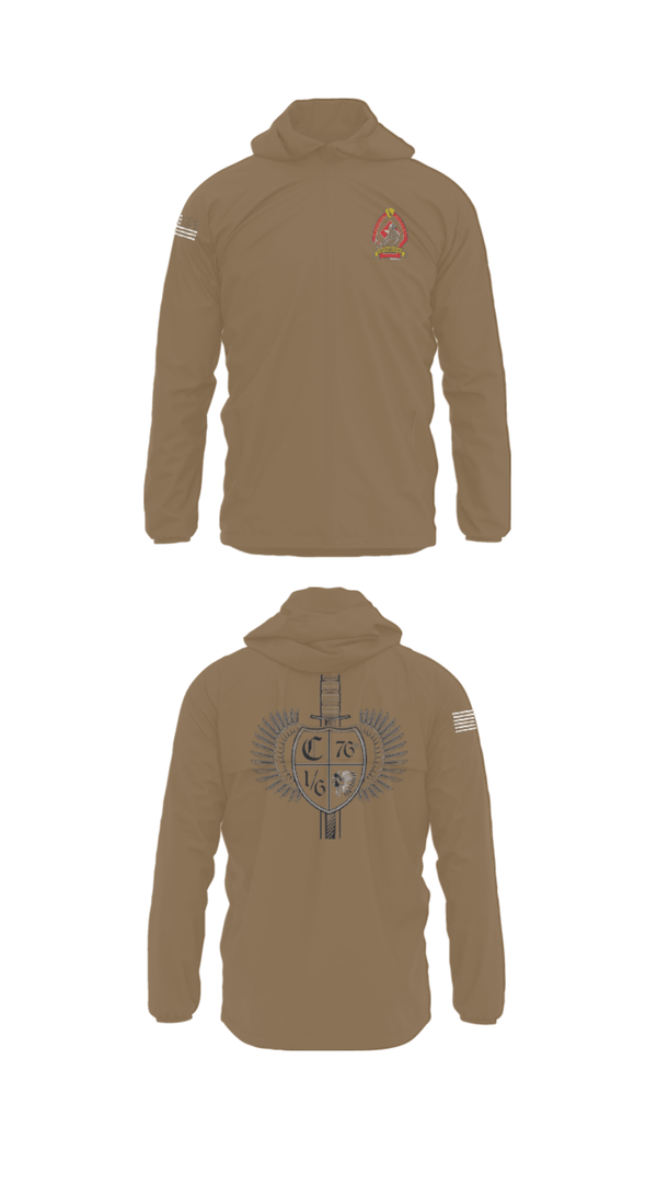 Windbreaker, 1/6 Charlie company, , Teamtime, Team time, sublimation, custom sports apparel, team uniforms, spirit wear, spiritwear, sports uniforms, custom shirts, team store, custom team store, fundraiser sports, apparel fundraiser