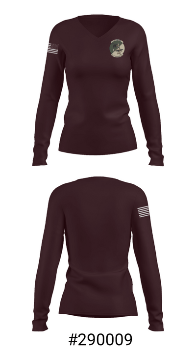 Charlie C 1-158th AHB 10872896 Women's Long Sleeve V-neck Shirt - 20