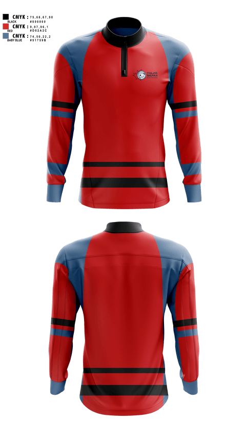 Quarter Zip Jacket, Polar Bears Field Hockey, Field Hockey, Teamtime, Team time, sublimation, custom sports apparel, team uniforms, spirit wear, spiritwear, sports uniforms, custom shirts, team store, custom team store, fundraiser sports, apparel fundraiser
