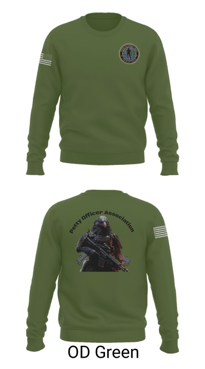 Center for Security Forces Detachment Chesapeake 88189039 Crew Neck Sweatshirt - 43