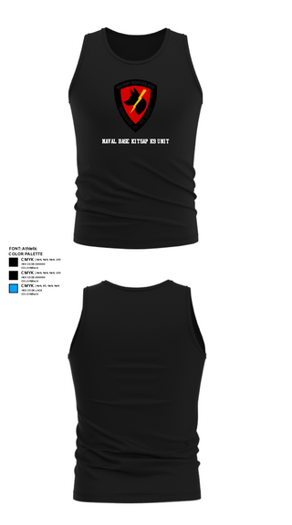 Tank Top, Naval Base Kitsap K9 Unit, Navy, Teamtime, Team time, sublimation, custom sports apparel, team uniforms, spirit wear, spiritwear, sports uniforms, custom shirts, team store, custom team store, fundraiser sports, apparel fundraiser