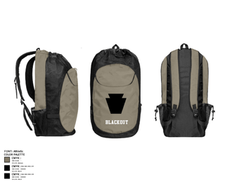 Gear Bag, Blackout, National Guard, Teamtime, Team time, sublimation, custom sports apparel, team uniforms, spirit wear, spiritwear, sports uniforms, custom shirts, team store, custom team store, fundraiser sports, apparel fundraiser