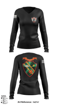 Det. 4 Tows and Scouts 4th Tank Battalion 82433945 Women's Long Sleeve V-neck Shirt - 1