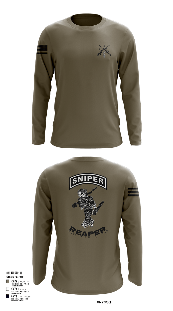 Long Sleeve Performance Shirt, Reaper SectionReaper Section (color), Army, Teamtime, Team time, sublimation, custom sports apparel, team uniforms, spirit wear, spiritwear, sports uniforms, custom shirts, team store, custom team store, fundraiser sports, apparel fundraiser